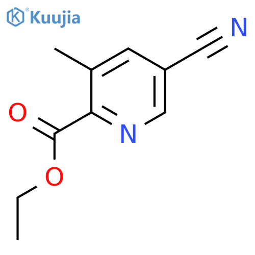 Ethyl 5-cyano-3-methylpicolinate structure