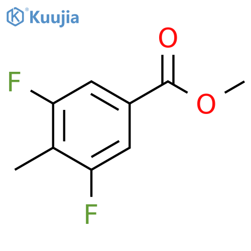 Methyl 3,5-difluoro-4-methylbenzoate structure