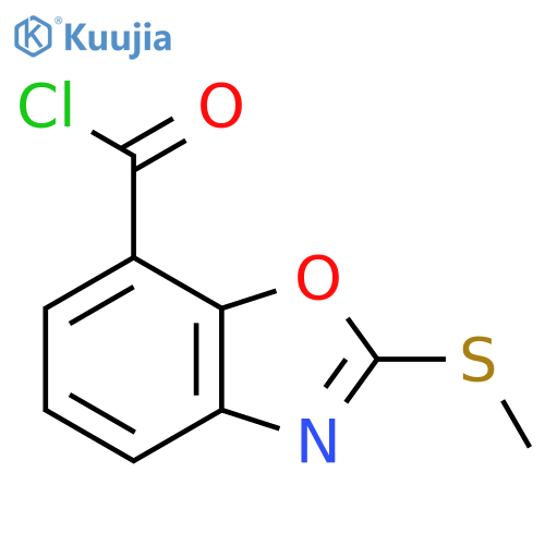2-(Methylthio)benzo[d]oxazole-7-carbonyl chloride structure