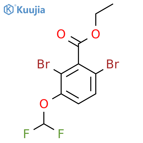 Ethyl 2,6-dibromo-3-(difluoromethoxy)benzoate structure