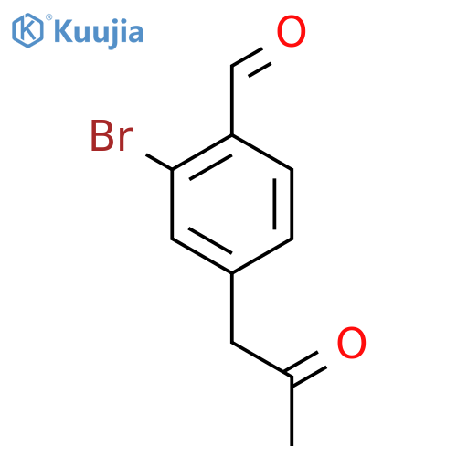 2-Bromo-4-(2-oxopropyl)benzaldehyde structure