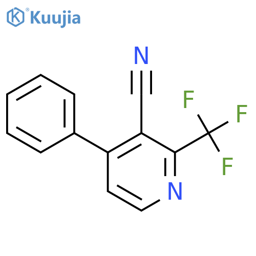 4-Phenyl-2-(trifluoromethyl)nicotinonitrile structure