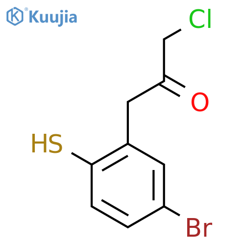 1-(5-Bromo-2-mercaptophenyl)-3-chloropropan-2-one structure