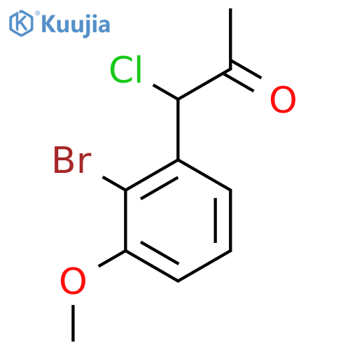 1-(2-Bromo-3-methoxyphenyl)-1-chloropropan-2-one structure