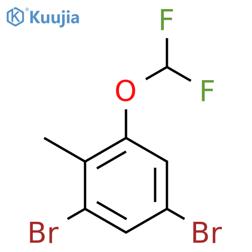 2,4-Dibromo-6-(difluoromethoxy)toluene structure