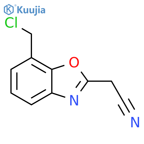 7-(Chloromethyl)benzo[d]oxazole-2-acetonitrile structure