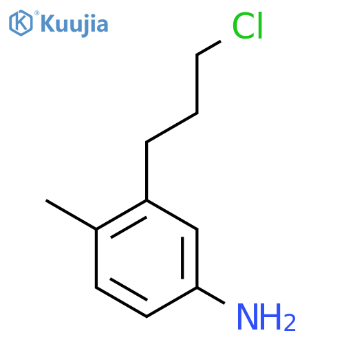 3-(3-Chloropropyl)-4-methylaniline structure