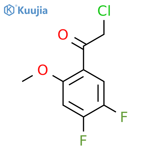 2-Chloro-1-(4,5-difluoro-2-methoxyphenyl)ethan-1-one structure