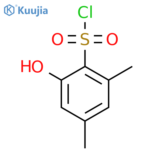 2,4-Dimethyl-6-hydroxybenzenesulfonyl chloride structure