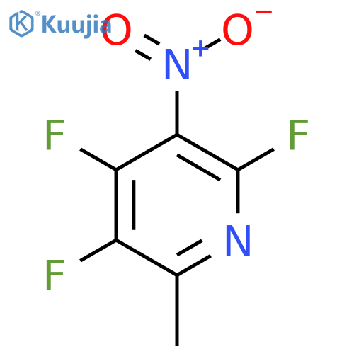 2-Methyl-5-nitro-3,4,6-trifluoropyridine structure