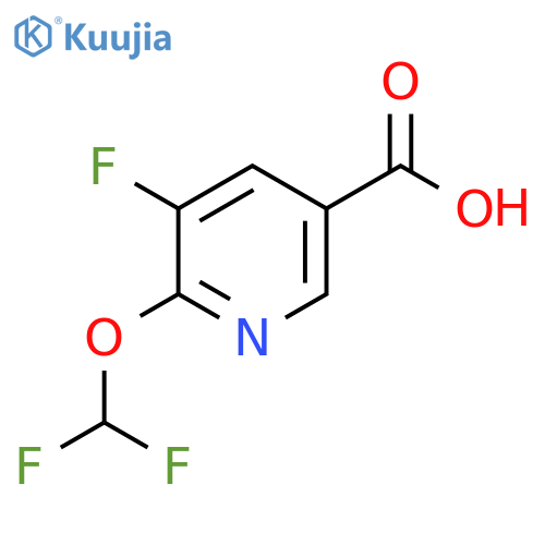 6-Difluoromethoxy-5-fluoronicotinic acid structure