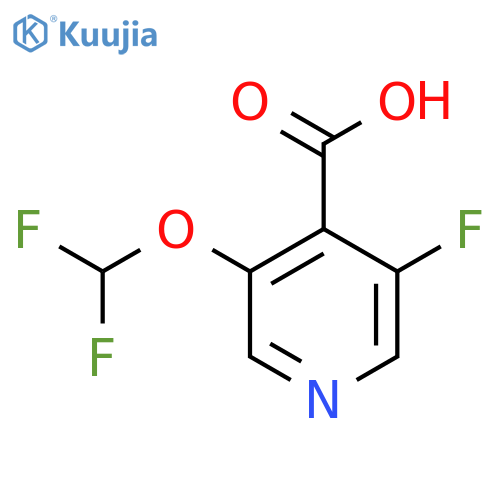 3-Difluoromethoxy-5-fluoroisonicotinic acid structure