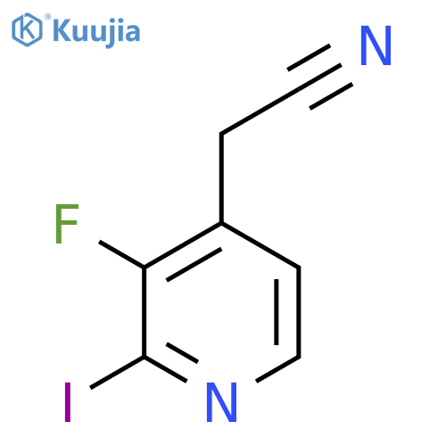 3-Fluoro-2-iodopyridine-4-acetonitrile structure