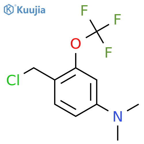 4-Dimethylamino-2-(trifluoromethoxy)benzyl chloride structure