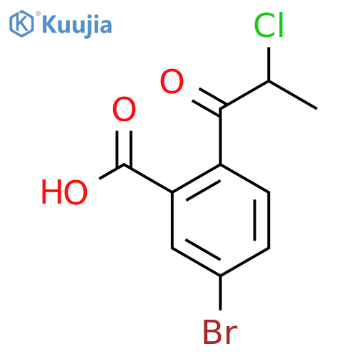 5-Bromo-2-(2-chloropropanoyl)benzoic acid structure