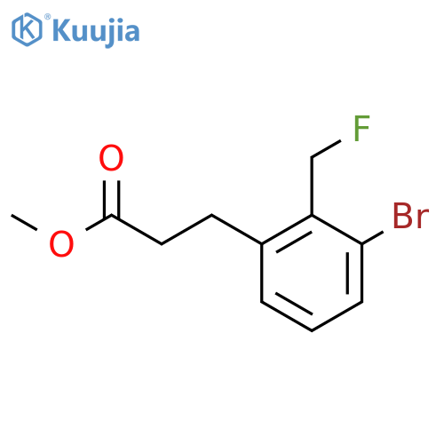 Methyl 3-(3-bromo-2-(fluoromethyl)phenyl)propanoate structure