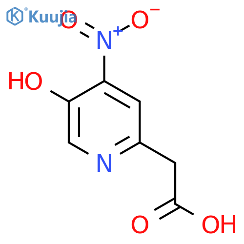 5-Hydroxy-4-nitropyridine-2-acetic acid structure