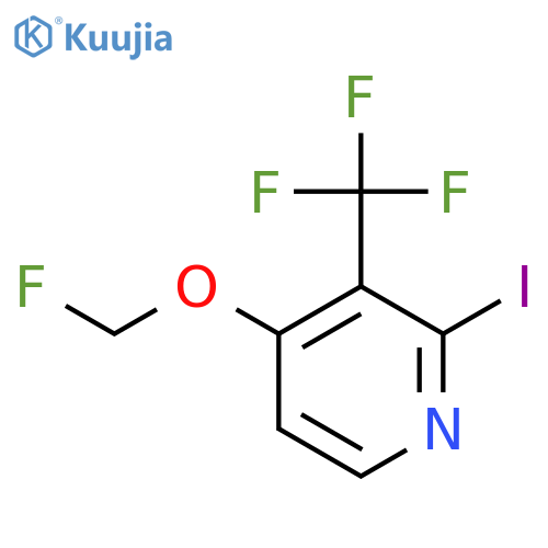 4-Fluoromethoxy-2-iodo-3-(trifluoromethyl)pyridine structure