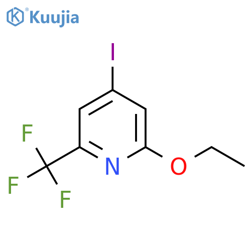 2-Ethoxy-4-iodo-6-(trifluoromethyl)pyridine structure