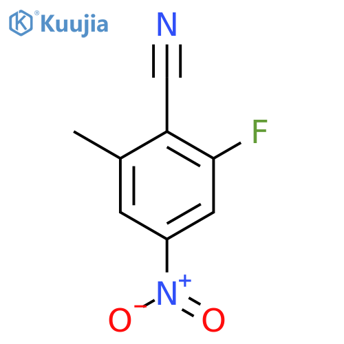 2-Fluoro-6-methyl-4-nitrobenzonitrile structure