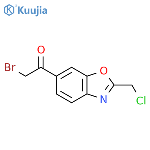 6-(2-Bromoacetyl)-2-(chloromethyl)benzo[d]oxazole structure