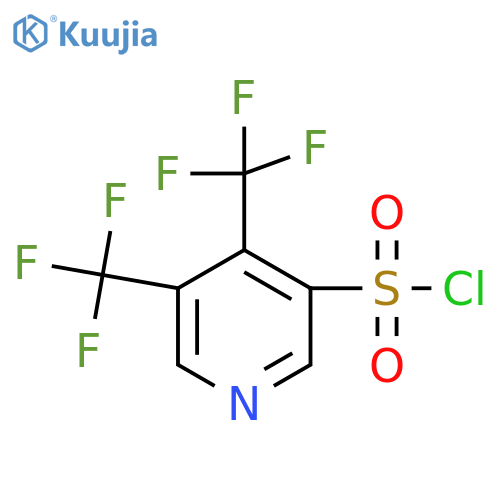 3,4-Bis(trifluoromethyl)pyridine-5-sulfonyl chloride structure