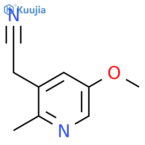 5-Methoxy-2-methylpyridine-3-acetonitrile structure