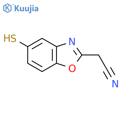 5-Mercaptobenzo[d]oxazole-2-acetonitrile structure