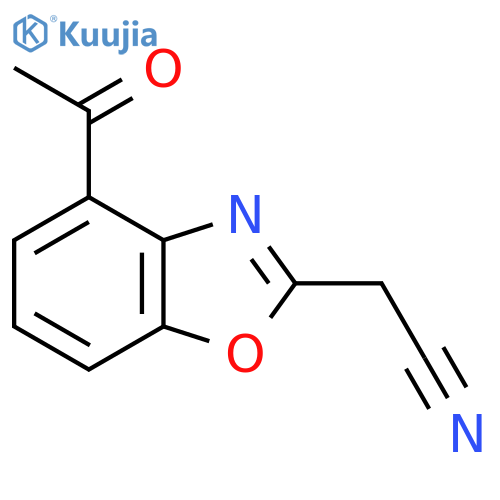 2-(4-Acetylbenzo[d]oxazol-2-yl)acetonitrile structure