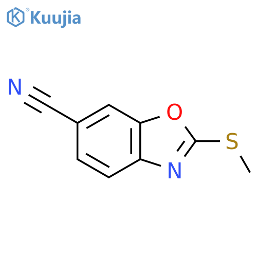 6-Cyano-2-(methylthio)benzo[d]oxazole structure