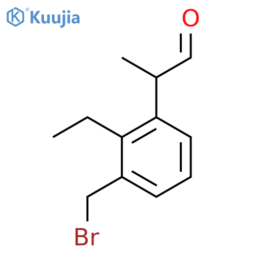 3-(Bromomethyl)-2-ethylphenylpropanal structure