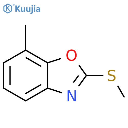 7-Methyl-2-(methylthio)benzo[d]oxazole structure