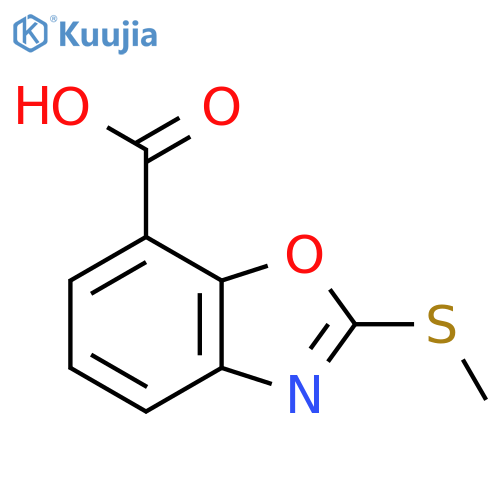 2-(Methylthio)benzo[d]oxazole-7-carboxylic acid structure