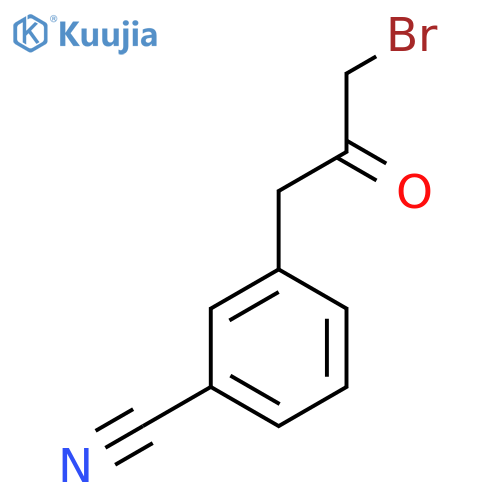 1-Bromo-3-(3-cyanophenyl)propan-2-one structure