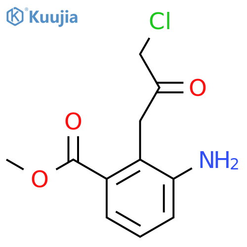 Methyl 3-amino-2-(3-chloro-2-oxopropyl)benzoate structure