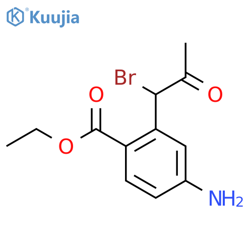 Ethyl 4-amino-2-(1-bromo-2-oxopropyl)benzoate structure