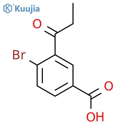 4-Bromo-3-propionylbenzoic acid structure