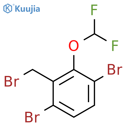 3,6-Dibromo-2-(difluoromethoxy)benzyl bromide structure