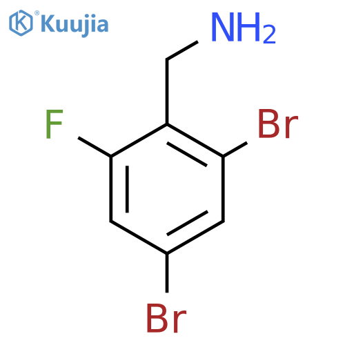 2,4-Dibromo-6-fluorobenzylamine structure