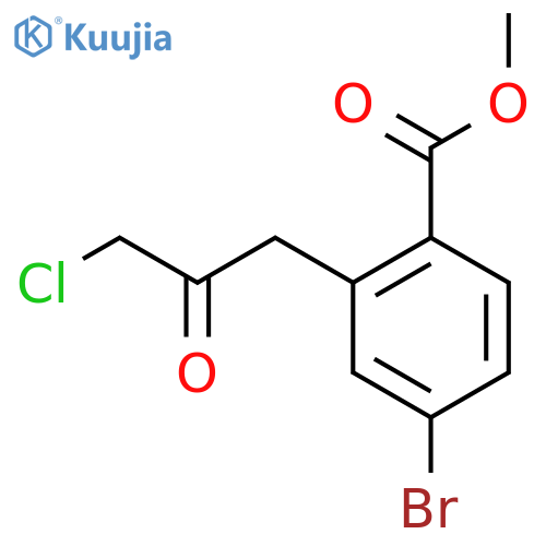Methyl 4-bromo-2-(3-chloro-2-oxopropyl)benzoate structure