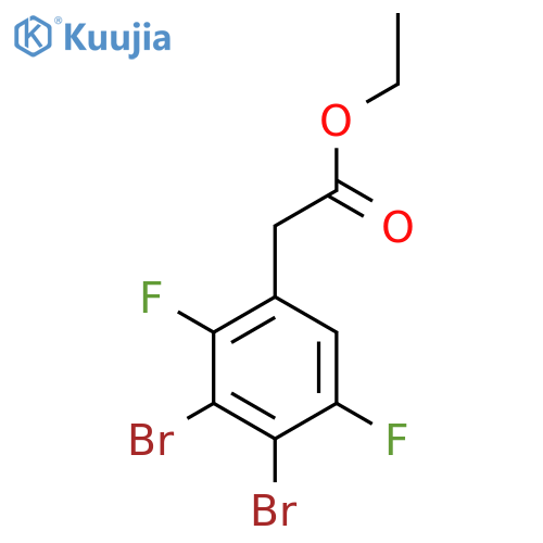 Ethyl 3,4-dibromo-2,5-difluorophenylacetate structure