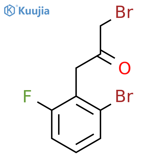 1-Bromo-3-(2-bromo-6-fluorophenyl)propan-2-one structure