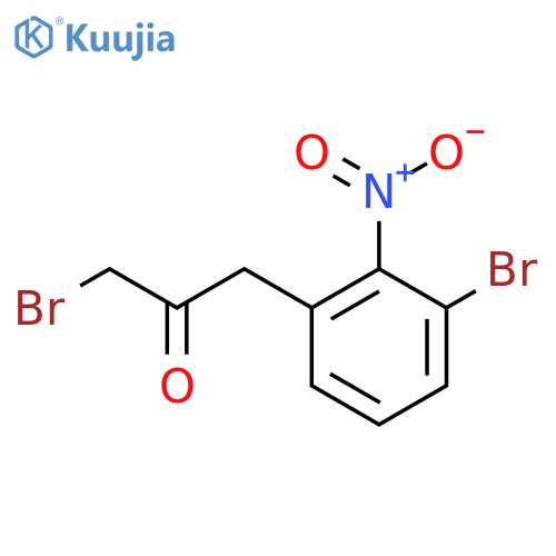 1-Bromo-3-(3-bromo-2-nitrophenyl)propan-2-one structure