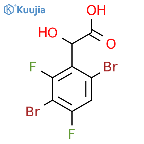3,6-Dibromo-2,4-difluoromandelic acid structure