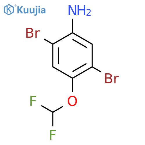 2,5-Dibromo-4-(difluoromethoxy)aniline structure