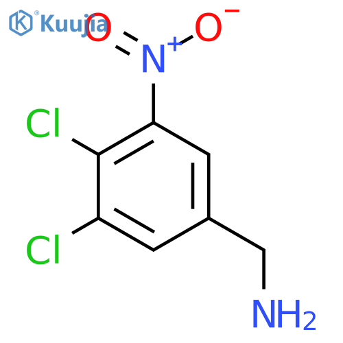 3,4-Dichloro-5-nitrobenzylamine structure