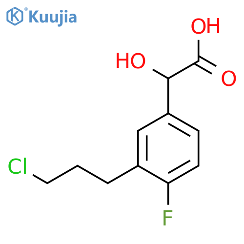 3-(3-Chloropropyl)-4-fluoromandelic acid structure