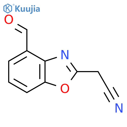 4-Formylbenzo[d]oxazole-2-acetonitrile structure