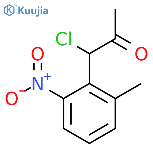2-(1-Chloro-2-oxopropyl)-3-nitrotoluene structure