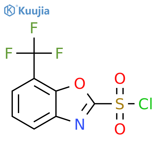 7-(Trifluoromethyl)benzo[d]oxazole-2-sulfonyl chloride structure